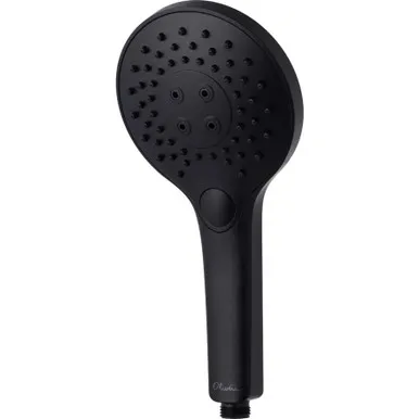 Rome Hand Shower Head Matte 3 Function 3Star | Made From ABS In Black By Oliveri