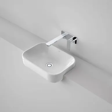 Luna Semi Recessed Basin Landing Nth | Made From Vitreous China In White By Caroma