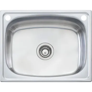 Laundry Tub With Rinse Bypass Kit 45L 2Th | Made From Stainless Steel By Oliveri