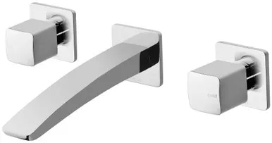 Rush Wall Bath Set 3/4 Turn Ceramic Disc | Made From Brass In Chrome Finish By Phoenix