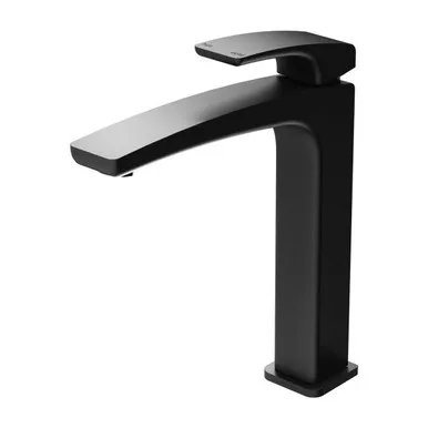 Rush Hob Tall/Vessel Basin Mixer 6Star | Made From Brass In Matte Black By Phoenix