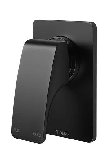 Rush Wall Bath Or Shower Mixer | Made From Brass In Matte Black By Phoenix