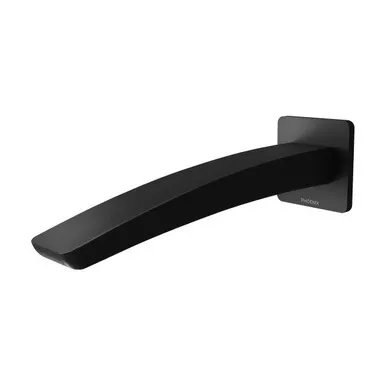 Rush Wall Basin Spout/Outlet 180mm 5Star | Made From Brass In Matte Black By Phoenix