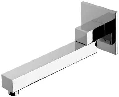 Bath Spout Swivel Square 200mm | Made From Brass In Chrome Finish By Phoenix