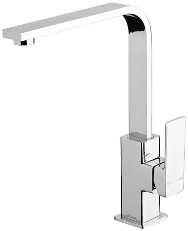 Radii Sink Mixer With Gooseneck Spout 5Star | Made From Brass In Chrome Finish By Phoenix