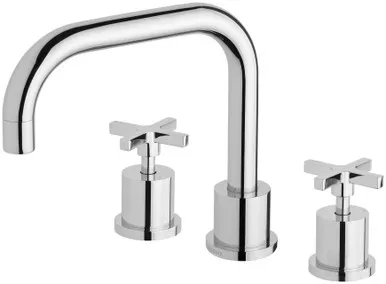 Radii Hob Basin Set Squareline Spout 5Star | Made From Brass In Chrome Finish By Phoenix