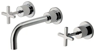 Radii Bath Set 180mm Spout | Made From Brass In Chrome Finish By Phoenix