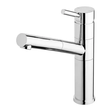 Vivid Sink Mixer (Premium) Gooseneck Spout With Pull-Out Spray 4Star | Made From Brass In Chrome Finish By Phoenix