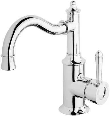 Nostalgia Basin Mixer Shepherds Crook 4Star | Made From Brass In Chrome Finish By Phoenix