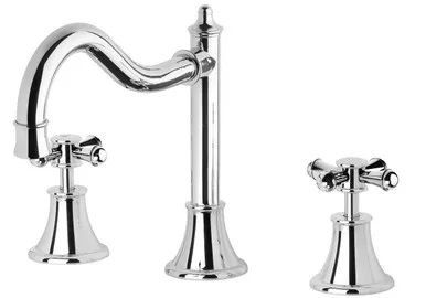 Nostalgia Basin Set Shepherds Crook 5Star | Made From Brass In Chrome Finish By Phoenix