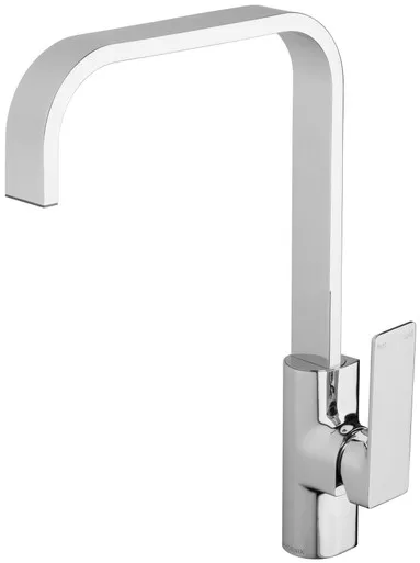 Gloss Sink Mixer Squareline 5Star | Made From Brass In Chrome Finish By Phoenix