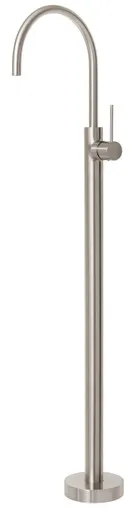 Vivid Slimline Floor Mounted Bath Mixer | Made From Brass In Brushed Nickel By Phoenix