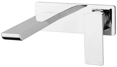 Gloss Wall Bath Mixer Set 180mm Spout | Made From Brass In Chrome Finish By Phoenix