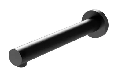 Vivid Wall Bath Spout/Outlet 200mm | Made From Brass In Matte Black By Phoenix