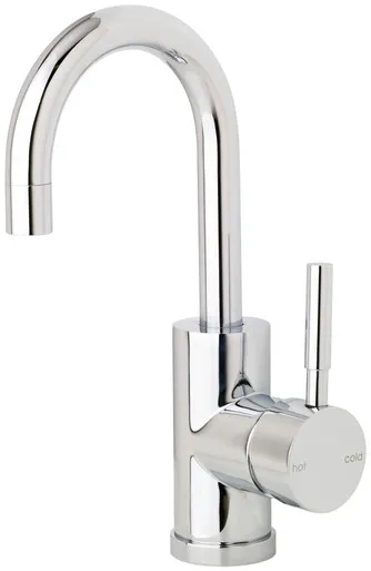 Vivid Hob Basin Mixer (120mm Gooseneck) 4Star | Made From Brass In Chrome Finish By Phoenix
