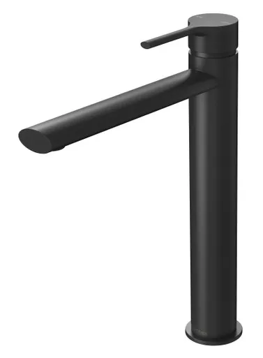 Vivid Slimline Oval Hob Tall/Vessel Basin Mixer 6Star | Made From Brass In Matte Black By Phoenix