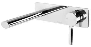 Vivid Slimline Oval Wall Basin Mixer Set With 175mm Spout 6Star | Made From Brass In Chrome Finish By Phoenix