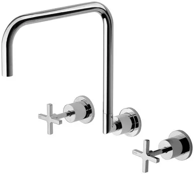 Radii Wall Sink Set 3Star | Made From Brass In Chrome Finish By Phoenix