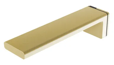 Alia Wall Bath Or Basin Spout/Outlet 200mm 4Star | Made From Brass In Gold By Phoenix