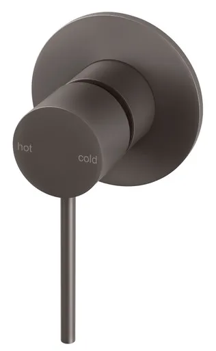 Vivid Slimline Wall Bath Or Shower Mixer | Made From Brass In Gunmetal By Phoenix