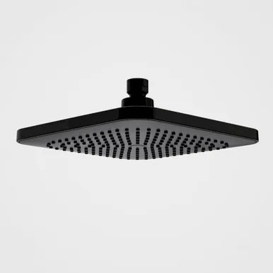 Luna Overhead Shower Head Square 4Star | Made From Brass In Black By Caroma