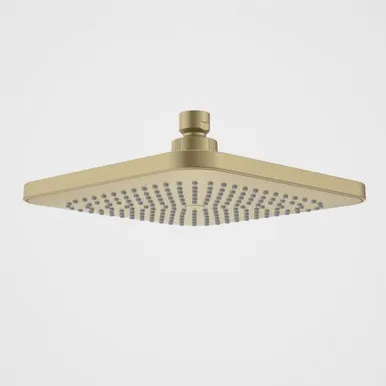 Luna Overhead Shower Head Square Brushed 4Star | Made From Brass/Brushed Brass By Caroma