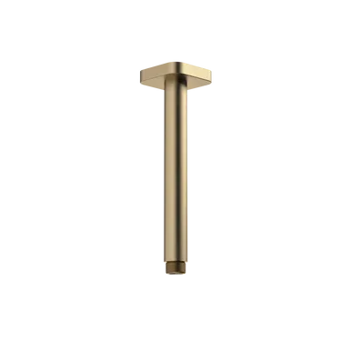 Luna Straight Arm Square Flange 210 Brushed | Made From Brass/Brushed Brass By Caroma