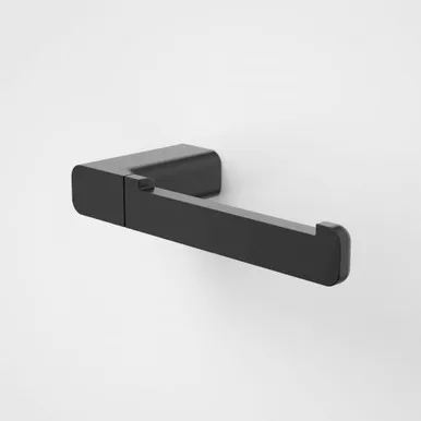 Luna Toilet Roll Holder | Made From Brass In Black By Caroma