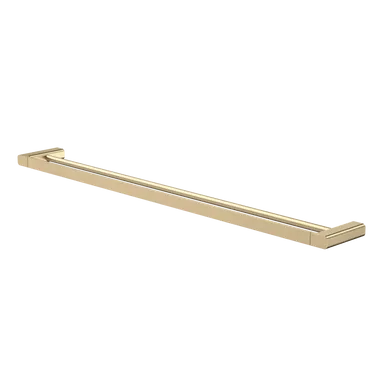 Luna Double Towel Rail 930mm Brushed | Made From Brass/Brushed Brass By Caroma