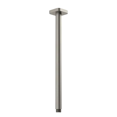 Luna Straight Arm Square Flange 410 | Made From Brass In Brushed Nickel By Caroma