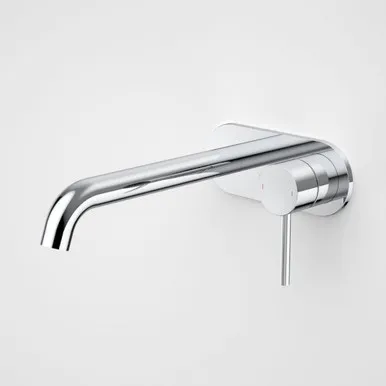Liano II 210mm Wall Basin/Bath Mixer - Rounded Cover Plate - - Sales Kit | Made From Brass In Chrome Finish By Caroma