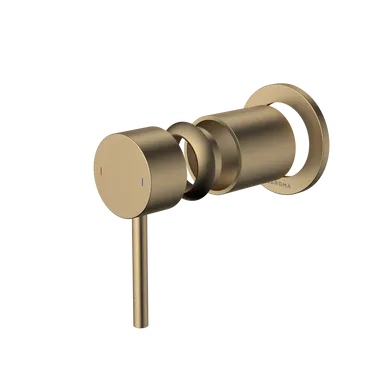 Liano II Bath/Shower Trim Kit Round Plate Brushed | Made From Brass/Brushed Brass By Caroma