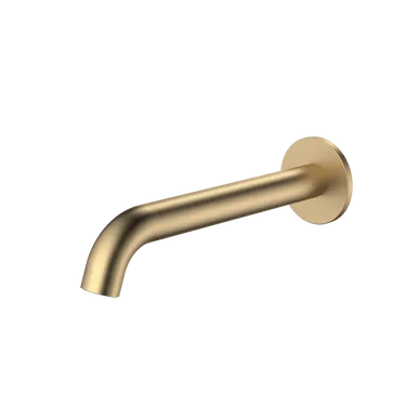 Liano II 210mm Basin/Bath Outlet - Round - Brushed | Made From Brass/Brushed Brass By Caroma
