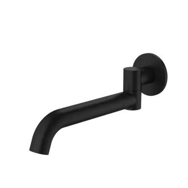 Liano II Basin/Bath Swivel Outlet Round 220mm Spout Matte 6Star | Made From Brass In Black By Caroma