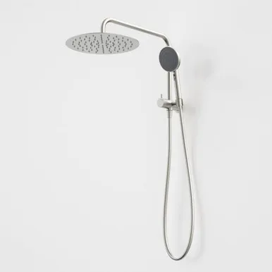 Urbane II Compact Twin Shower 3Star | Made From Brass In Brushed Nickel By Caroma