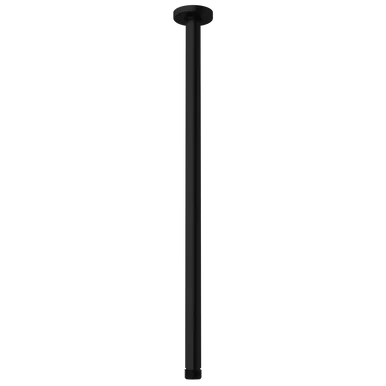 Urbane II Ceiling Shower Arm 500mm Matte | Made From Brass In Black By Caroma