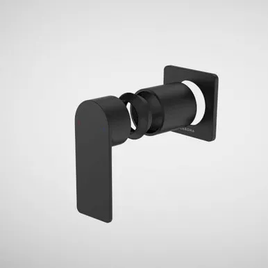 Urbane II Bath/Shower Trim Kit - Square Cover Plate - Matte | Made From Brass In Black By Caroma