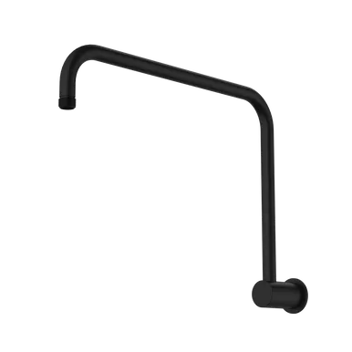 Urbane II Wall Upswept Shower Arm 400mm Matte | Made From Brass In Black By Caroma
