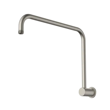 Urbane II Wall Upswept Shower Arm 400mm | Made From Brass In Brushed Nickel By Caroma