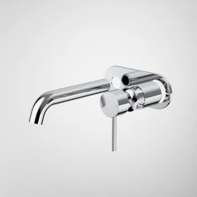 Liano II 175mm Wall Basin/Bath Trim Kit - Rounded Cover Plate | Made From Brass In Chrome Finish By Caroma