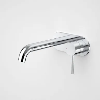 Liano II 175mm Wall Basin/Bath Mixer - Rounded Cover Plate - - Sales Kit 6Star | Made From Brass In Chrome Finish By Caroma