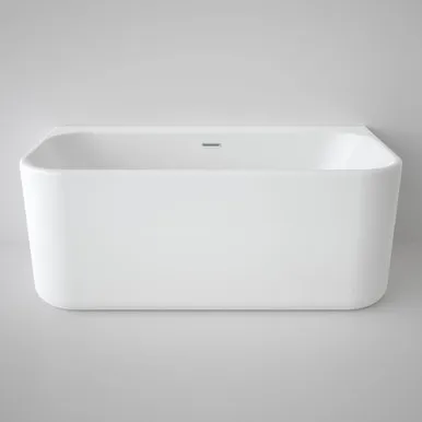Luna Back-To-Wall Bath 1400mm With Overflow In White By Caroma