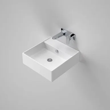 Teo 460 Wall Basin 0 Tap Hole In White By Caroma