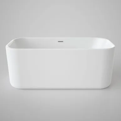 Luna Freestanding Bath 1400mm With Overflow In White By Caroma