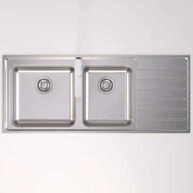 Luna 1.75Eb Left Hand Bowl 1 Tap Hole | Made From Stainless Steel By Caroma