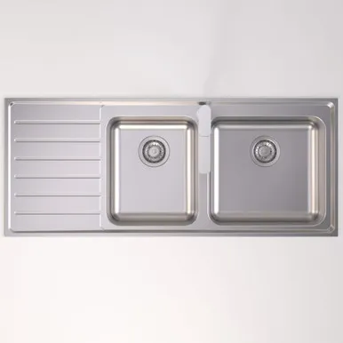 Luna 1.75Eb Right Hand Bowl 1 Tap Hole | Made From Stainless Steel By Caroma