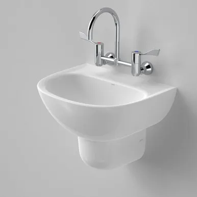 Care 500 Wall Basin 3 Tap Holes | Made From Vitreous China In White By Caroma