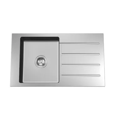 Evolution Care Single End Reverse Bowl Overmount 3 Tap Holes | Made From Stainless Steel By Caroma