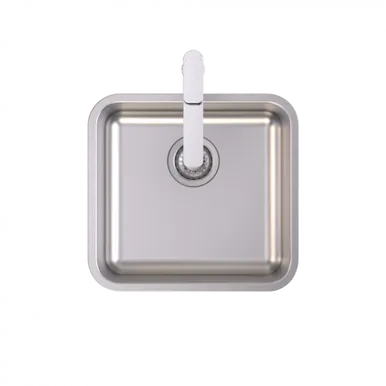 Luna Square Single Bowl U/M & O/M | Made From Stainless Steel By Caroma