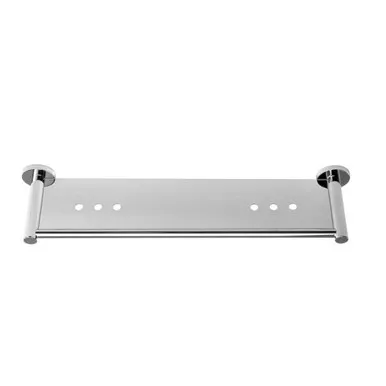 Virtu Circit Metal Shower Shelf | Made From Brass In Chrome Finish By Caroma